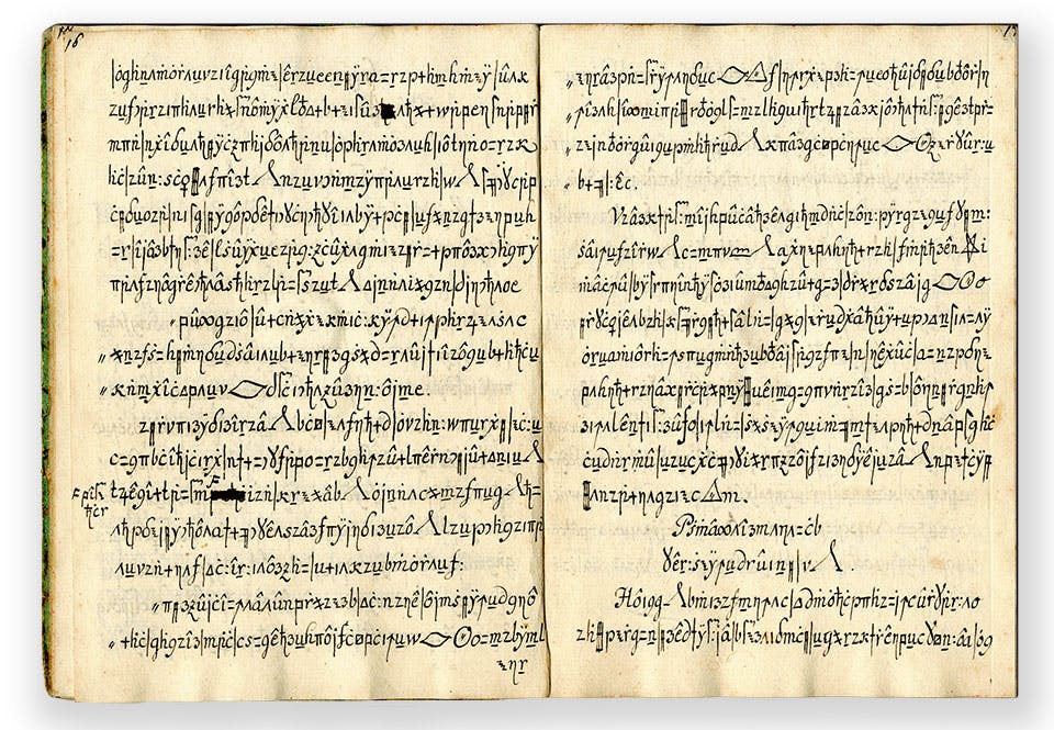 copiale chiffer 1700 tal